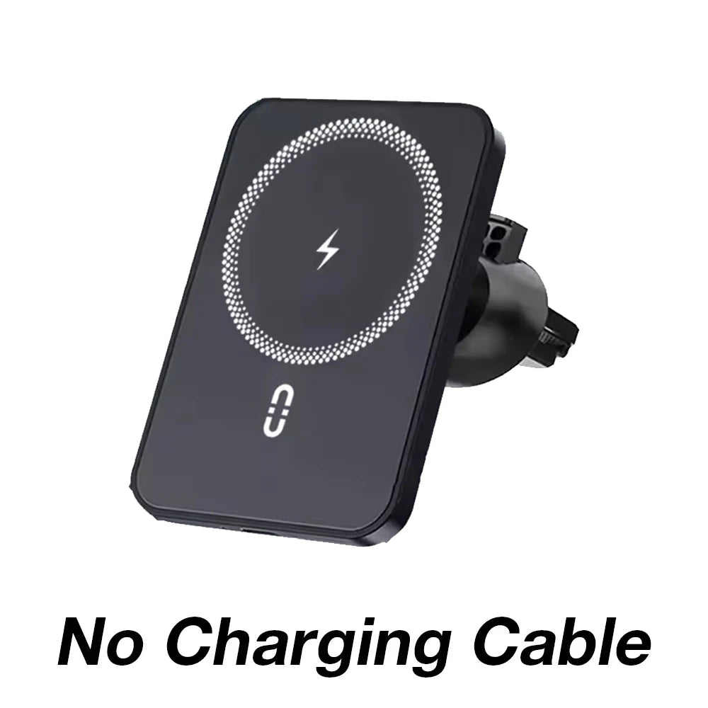 Support de Voiture Magnétique avec Chargeur Sans Fil – Compatible MagSafe pour iPhone 12 à 17 Pro Max