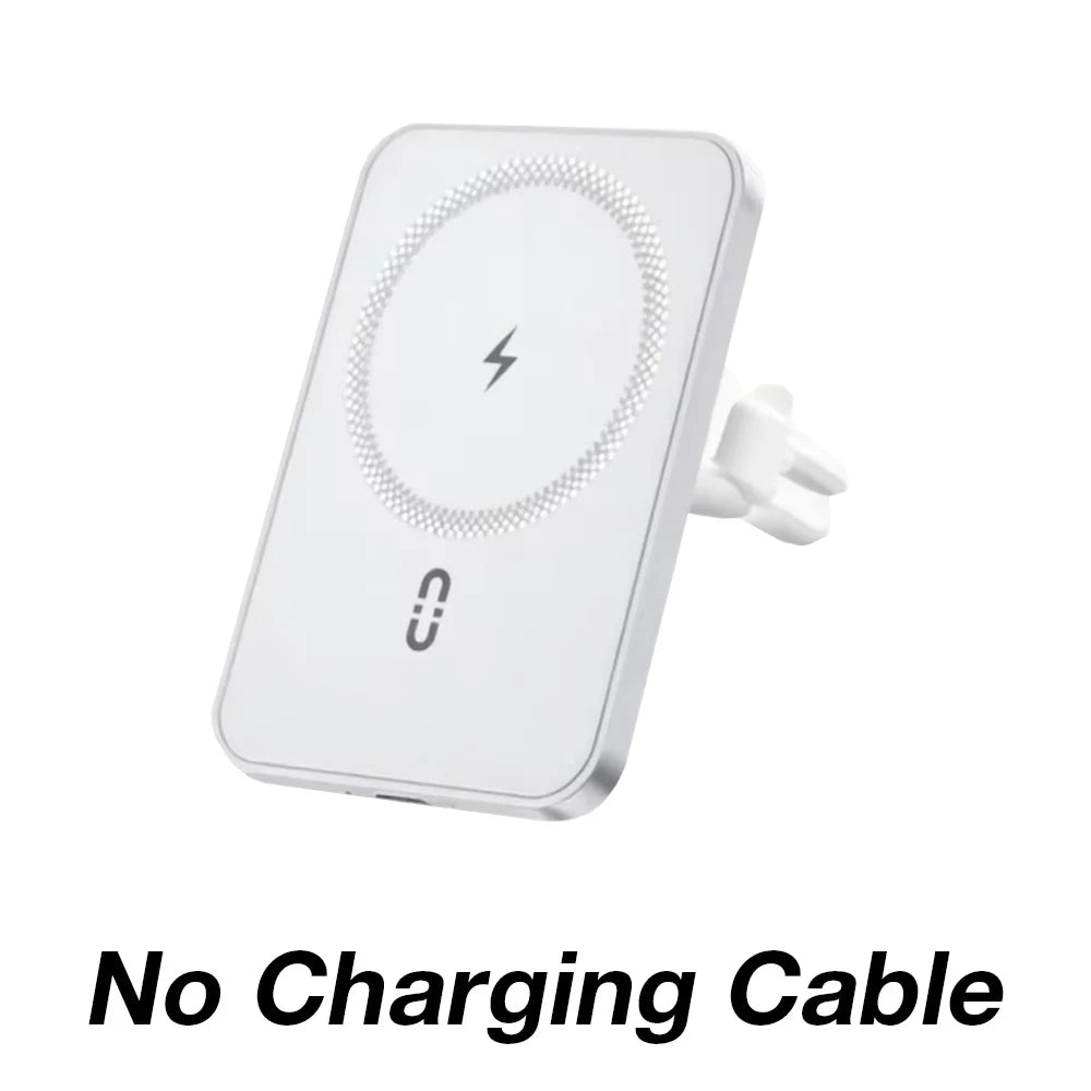 Support de Voiture Magnétique avec Chargeur Sans Fil – Compatible MagSafe pour iPhone 12 à 17 Pro Max