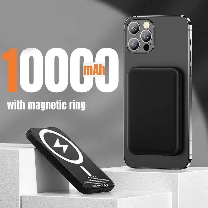 Batterie Externe Magnétique 500 000 mAh – Charge Sans Fil, Charge Rapide 22,5 W, Compatible iPhone, Samsung & Android