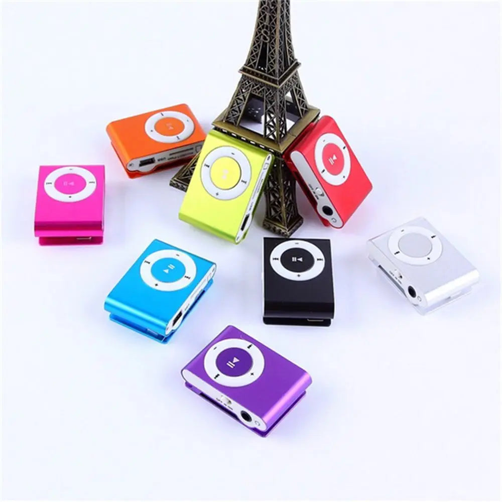 Lecteur MP3 Sport Étanche avec Clip – Baladeur Mini Portable, Prise Jack 3,5 mm et Design Miroir