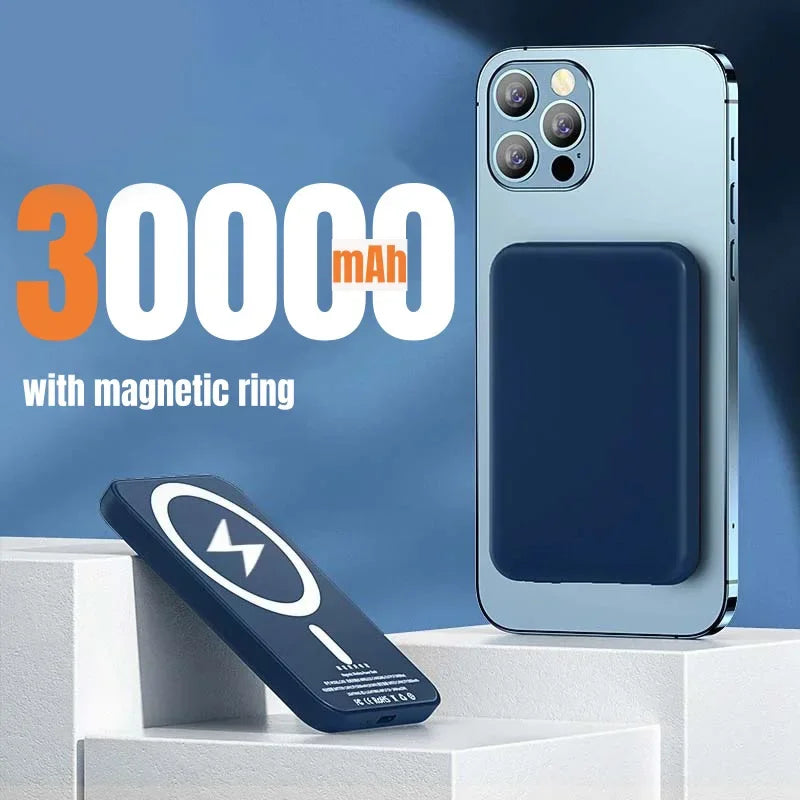 Batterie Externe Magnétique 500 000 mAh – Charge Sans Fil, Charge Rapide 22,5 W, Compatible iPhone, Samsung & Android