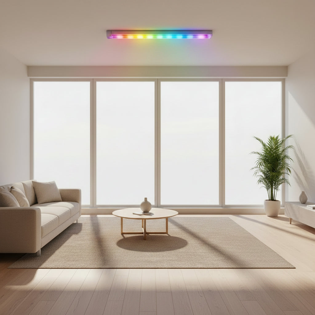 Lampe LED RGB d’Ambiance avec Capteur – Éclairage Multicolore à Effet Arc-en-Ciel pour Salon, Chambre, Gaming & Soirées