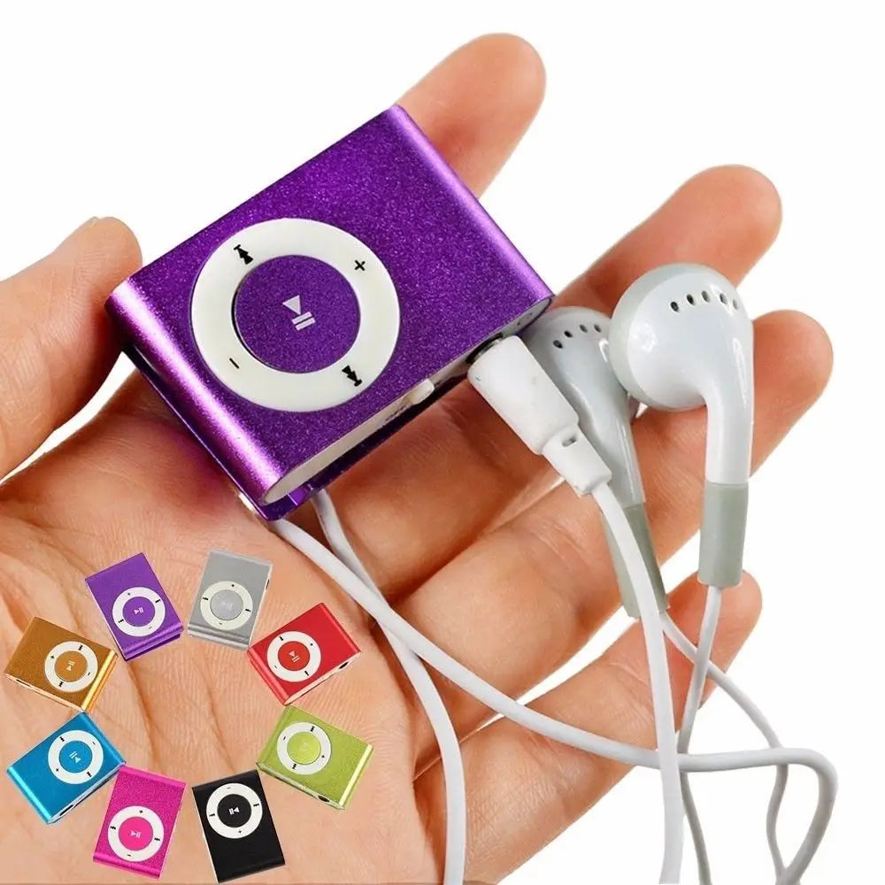Lecteur MP3 Sport Étanche avec Clip – Baladeur Mini Portable, Prise Jack 3,5 mm et Design Miroir