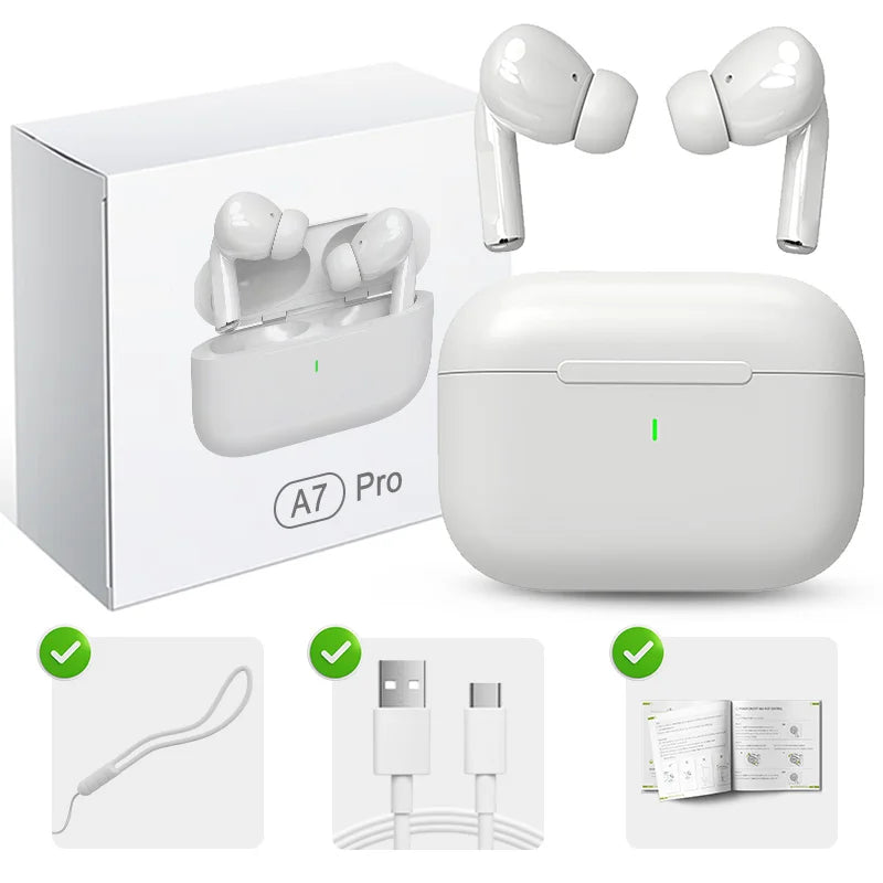 Écouteurs Bluetooth A7 Pro – Sans Fil TWS Hi-Fi