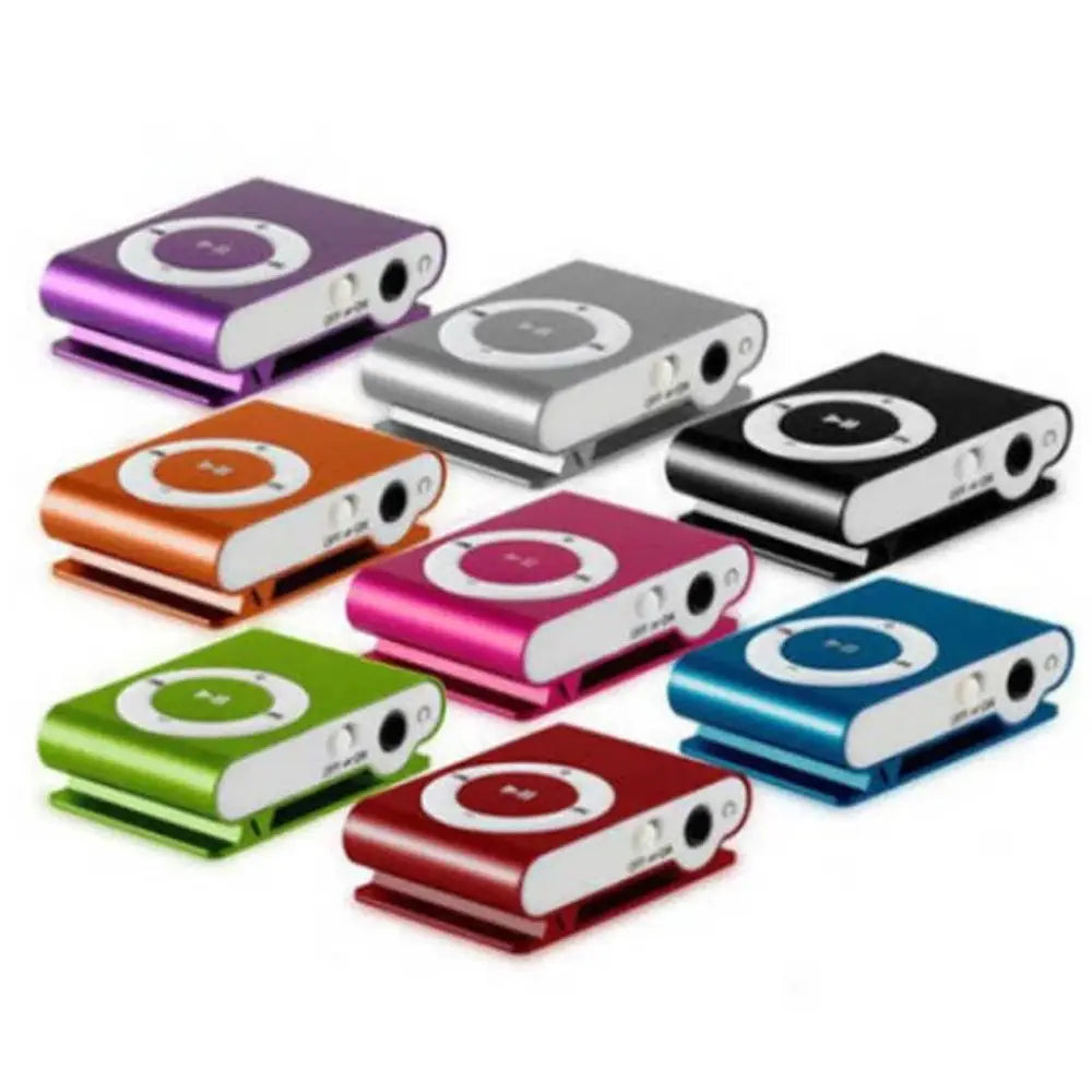 Lecteur MP3 Sport Étanche avec Clip – Baladeur Mini Portable, Prise Jack 3,5 mm et Design Miroir